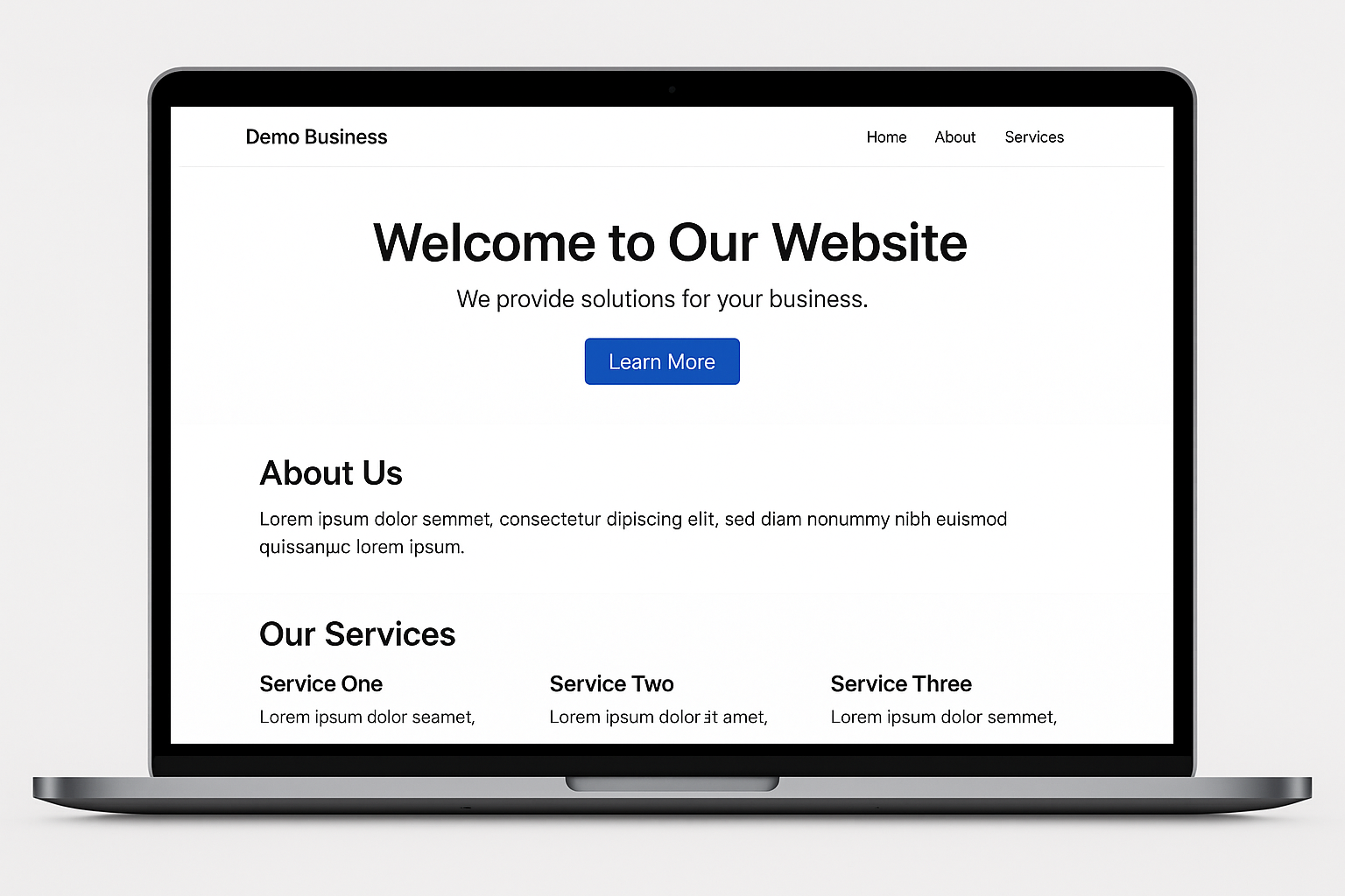 Site Web Moderne et Épuré