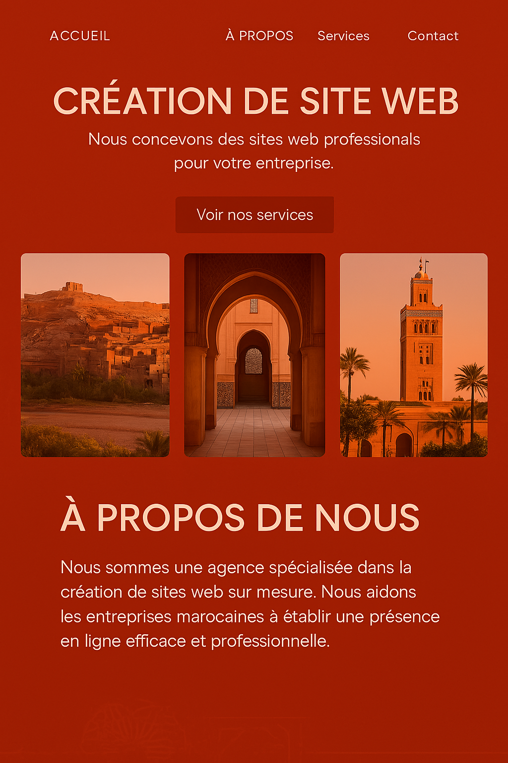 Site Web Style Marocain Zelij